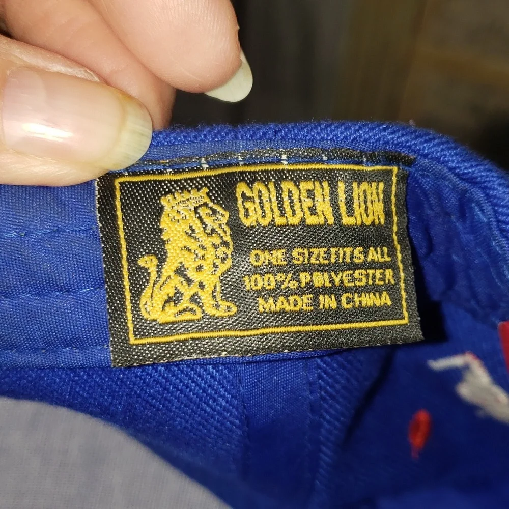 Golden Lion Los Angeles Hip Hop Flat Brimmed Baseball Cap Snapback Cap One Size